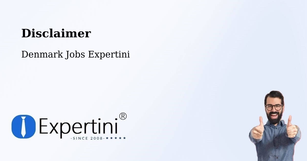 Disclaimer – Hellebæk - Denmark Jobs Expertini